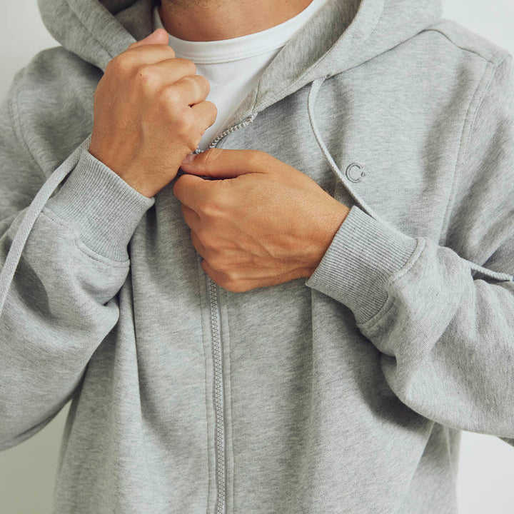Conservandum Herren Sweatjacke Sweatshirt Pale greymarl 207670000