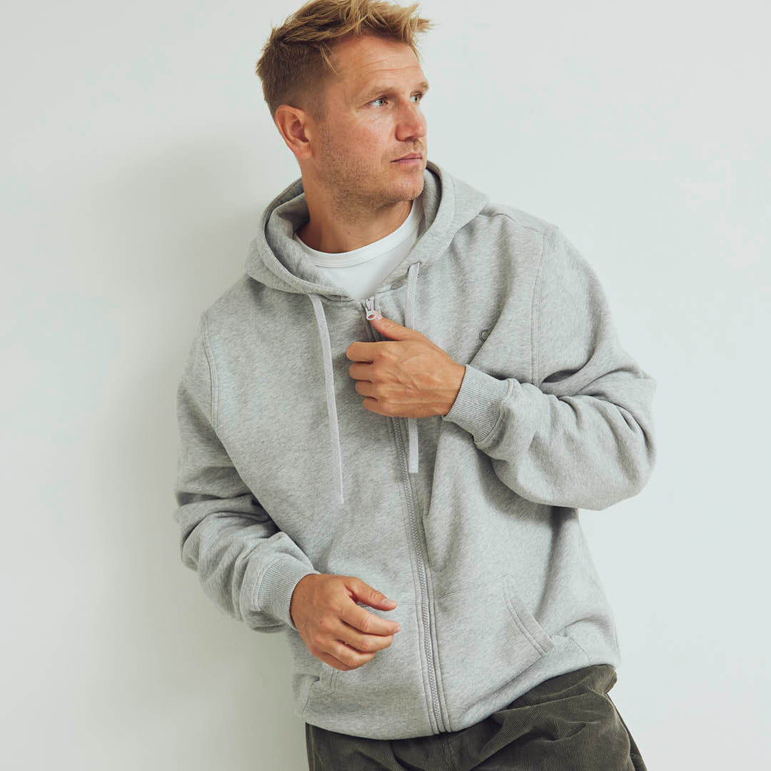 Conservandum Herren Sweatjacke Sweatshirt Pale greymarl 207670000