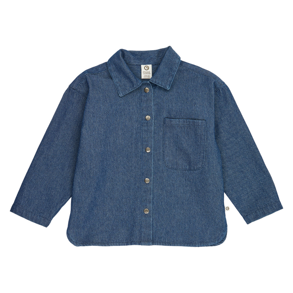 müsli Jeanshemd L_S Tee Denim navy 763001300