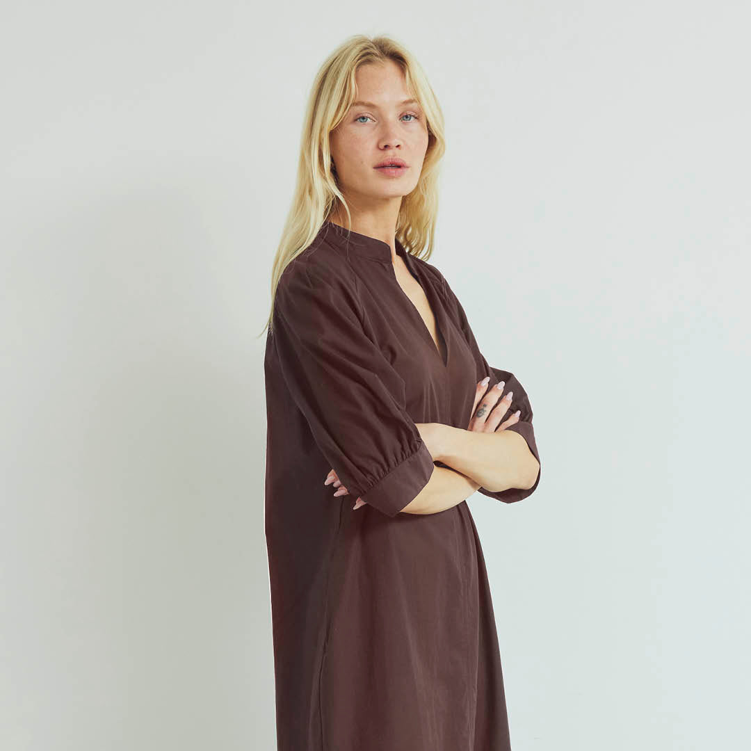 Conservandum Kurzarmkleid Dress French Roast 019101200
