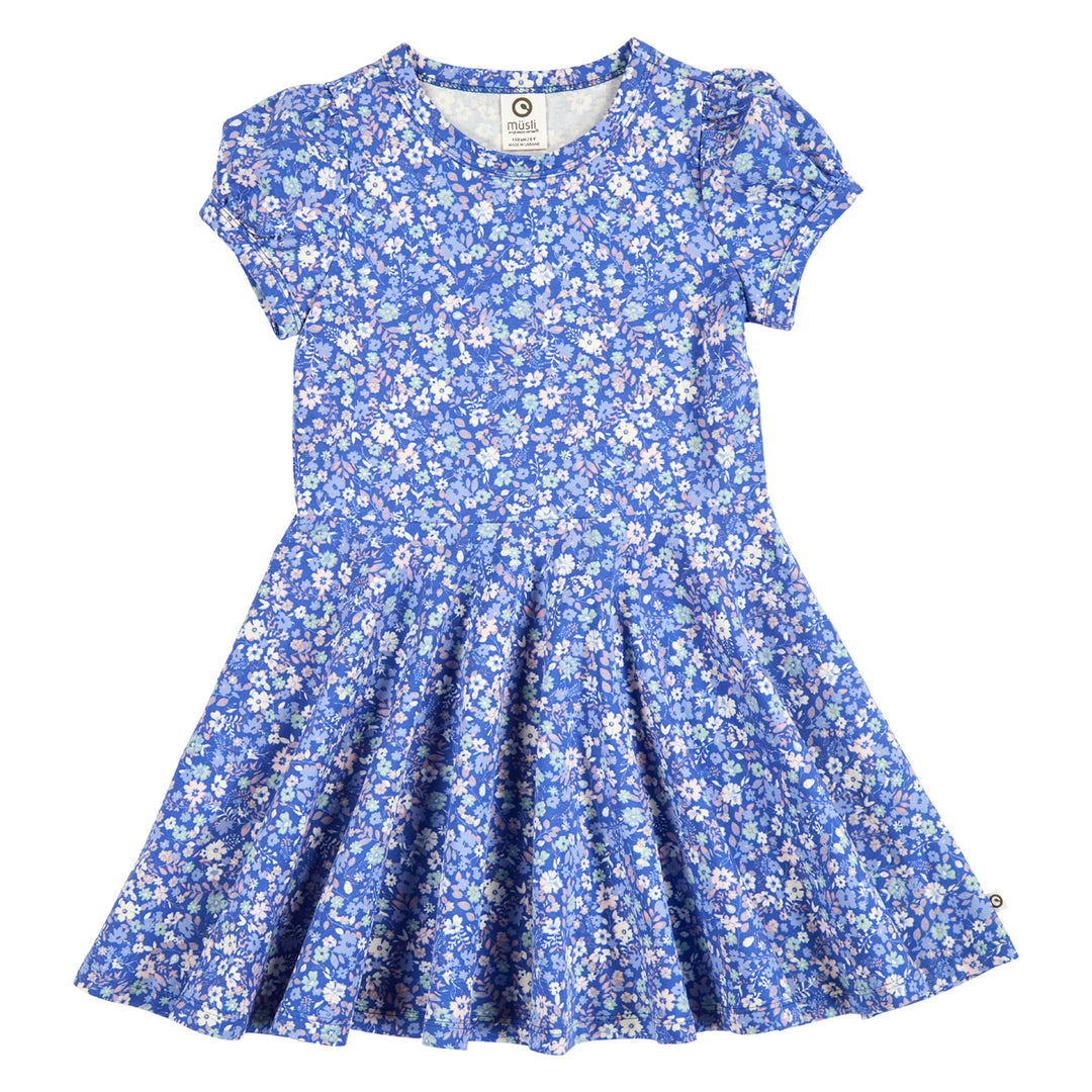 müsli Kurzarmkleid Dress Azure blue/ Nectar/ Tofu 690000307
