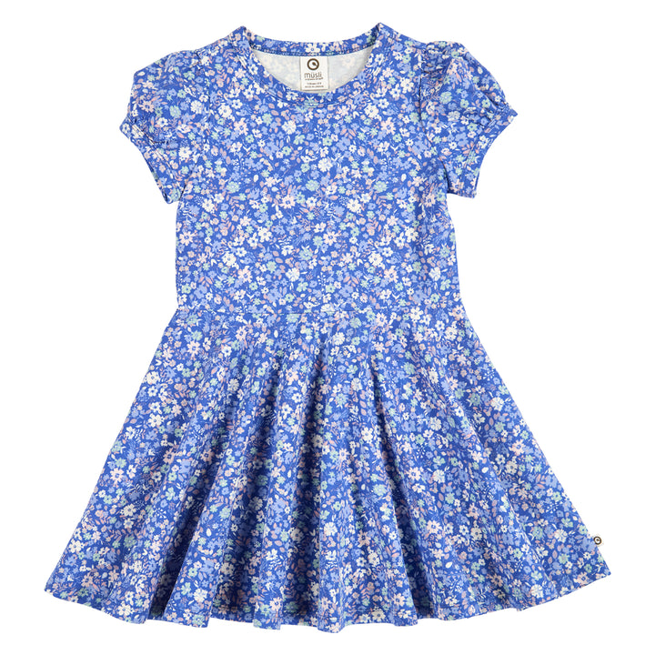 müsli Kurzarmkleid Dress Azure blue/ Nectar/ Tofu 690000307