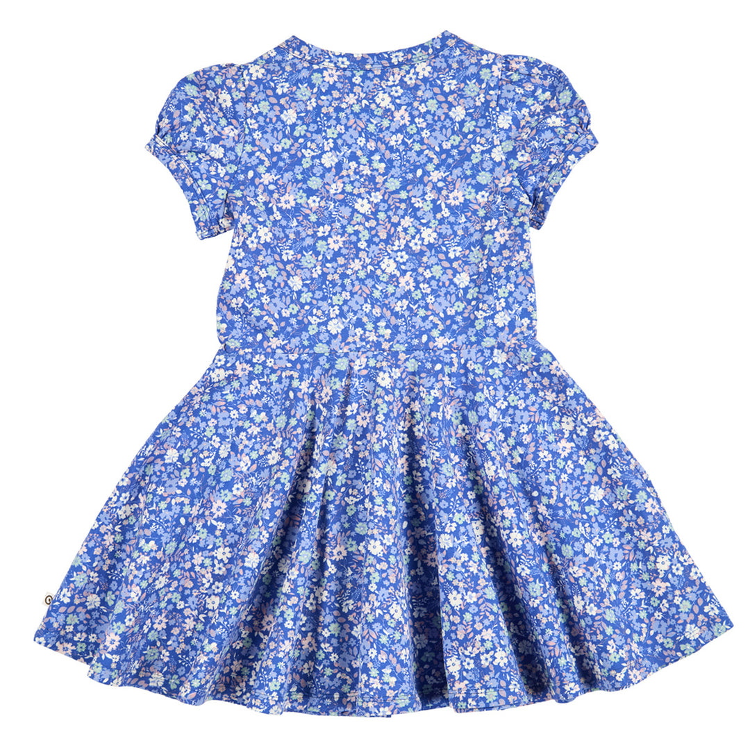 müsli Kurzarmkleid Dress Azure blue/ Nectar/ Tofu 690000307