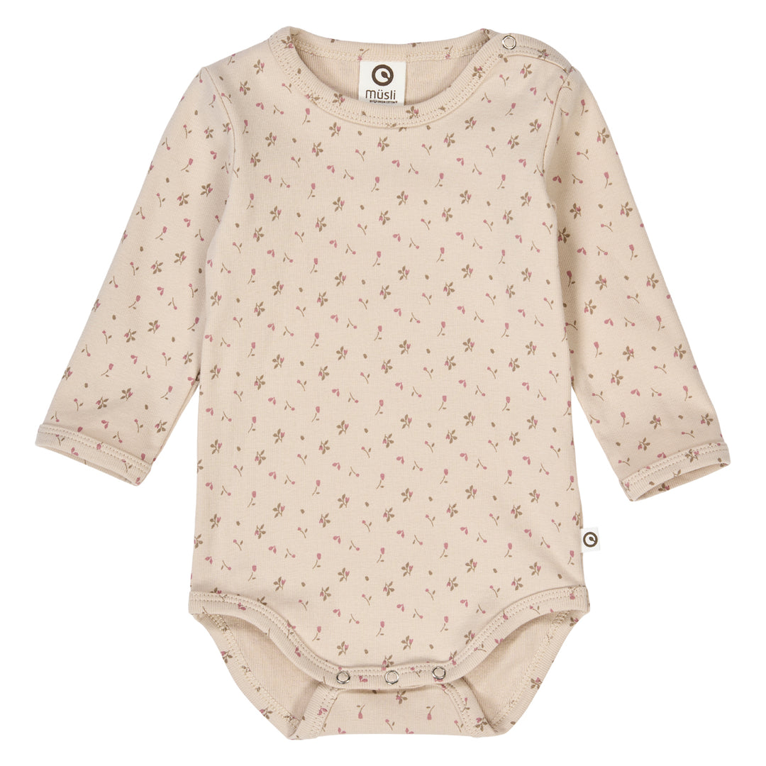müsli Langarmbody Bodystockings Oak/ Nostalgia rose/ Beige 690000251
