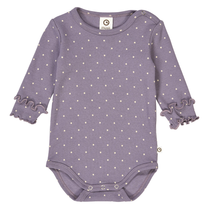 müsli Langarmbody Bodystockings Lilac fog/ Oak 690000259