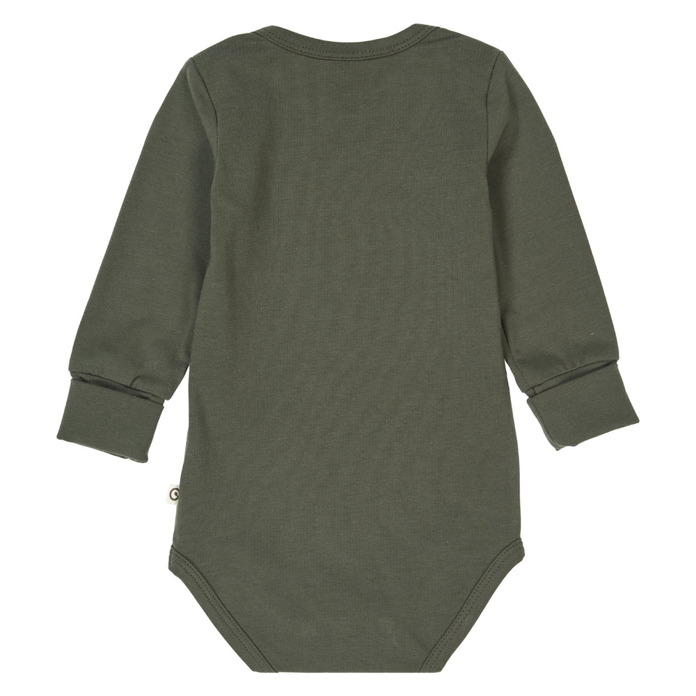 müsli Langarmbody Bodystockings Deep green 019040401