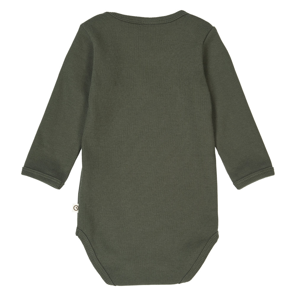 müsli Langarmbody Bodystockings Deep green 019040401