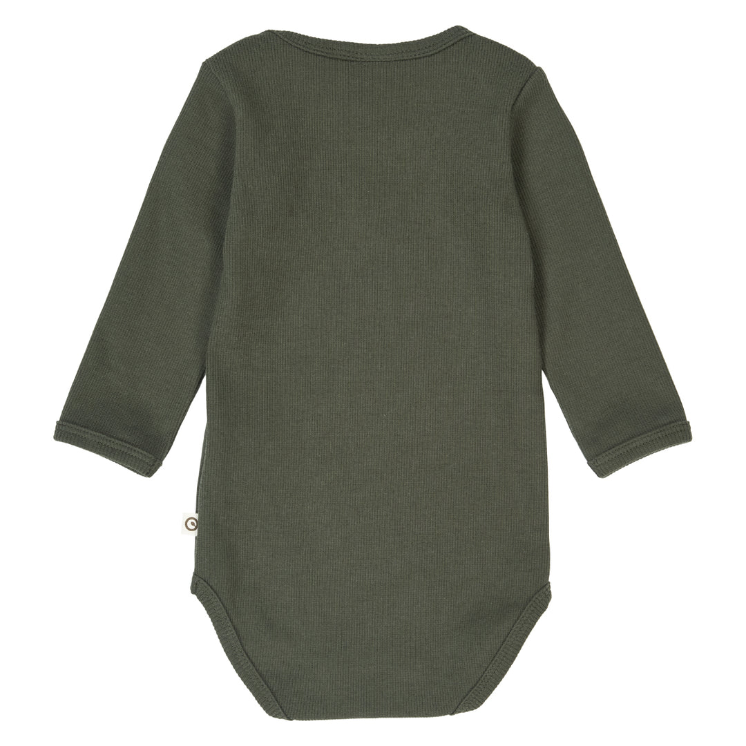 müsli Langarmbody Bodystockings Deep green 019040401