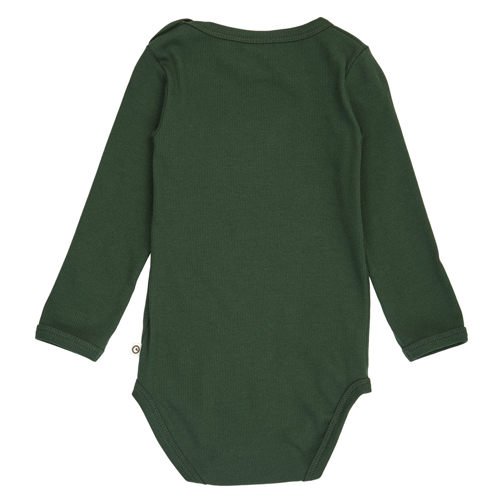 müsli Langarmbody Bodystockings Forest green 019591801