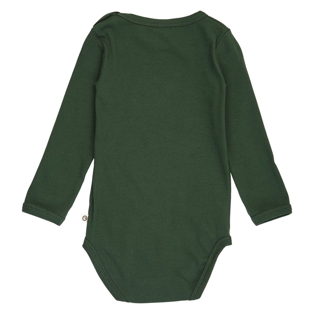 müsli Langarmbody Bodystockings Forest green 019591801