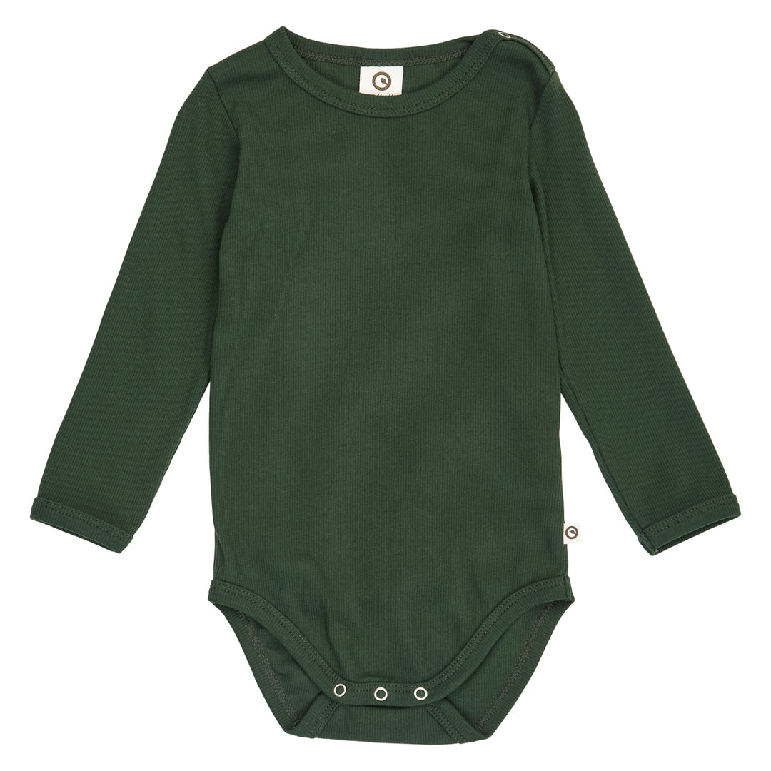 müsli Langarmbody Bodystockings Forest green 019591801