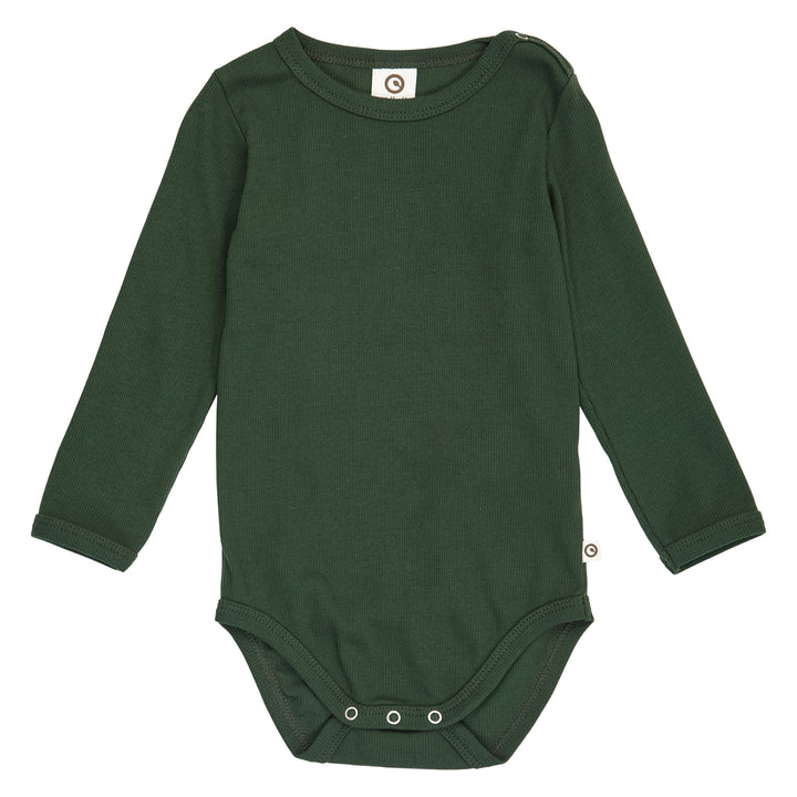 müsli Langarmbody Bodystockings Forest green 019591801