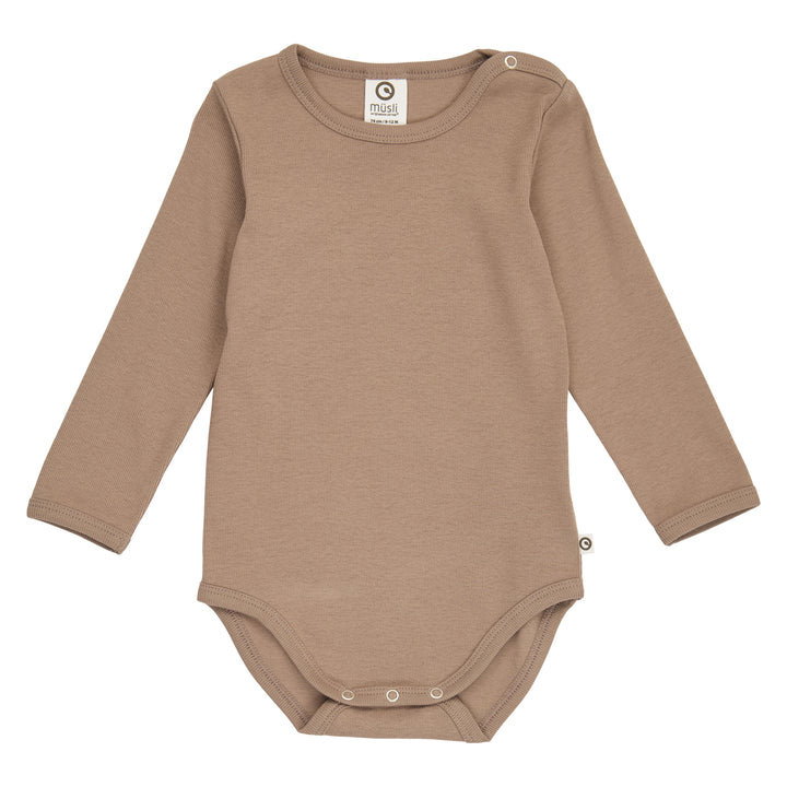 müsli Langarmbody Bodystockings Walnut 017080802