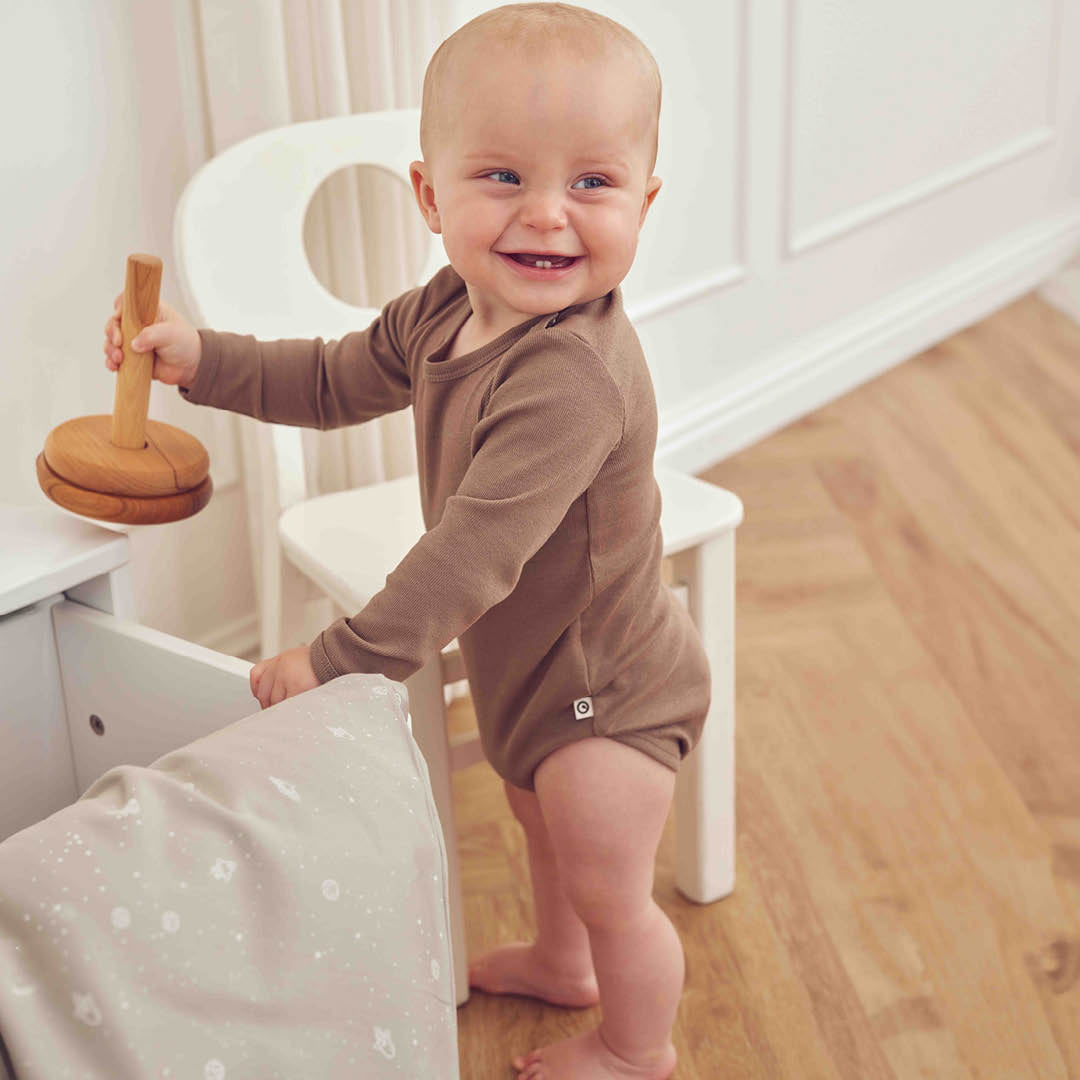 müsli Langarmbody Bodystockings Walnut 017080802