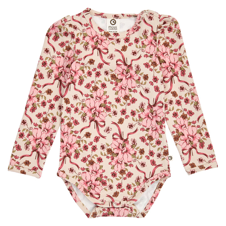 müsli Langarmbody Bodystockings Oak/ Blush/ Baroque rose 690000330