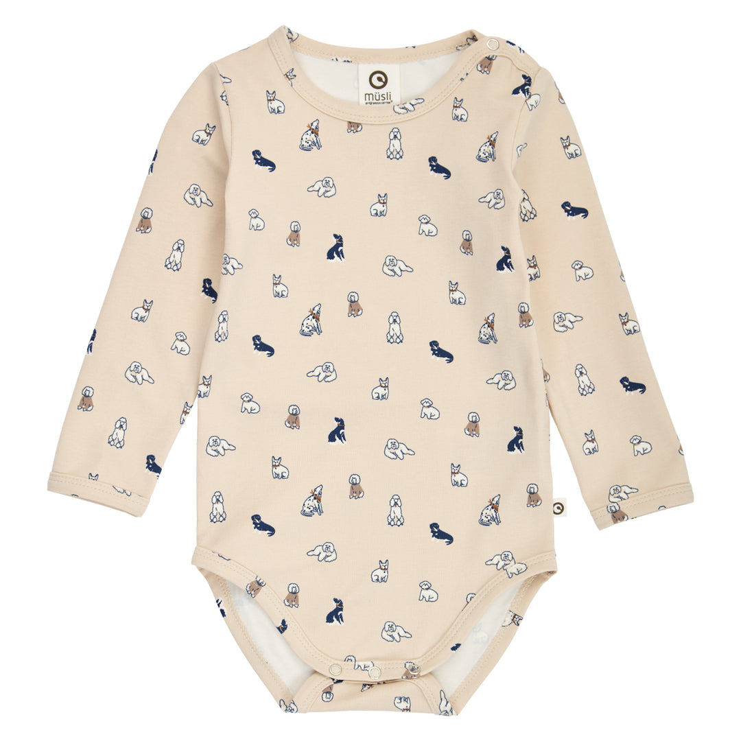 müsli Langarmbody Bodystockings Oak/ Walnut/ Navy 690000337