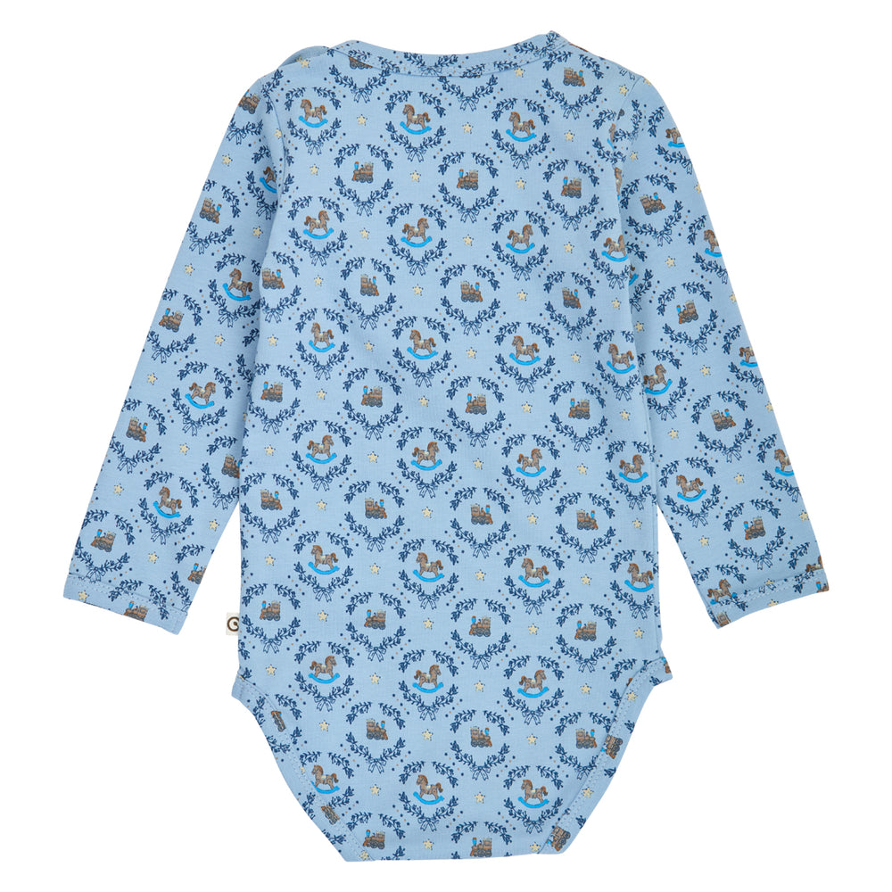 müsli Langarmbody Bodystockings Soft blue/ Navy/ Oak 690000342