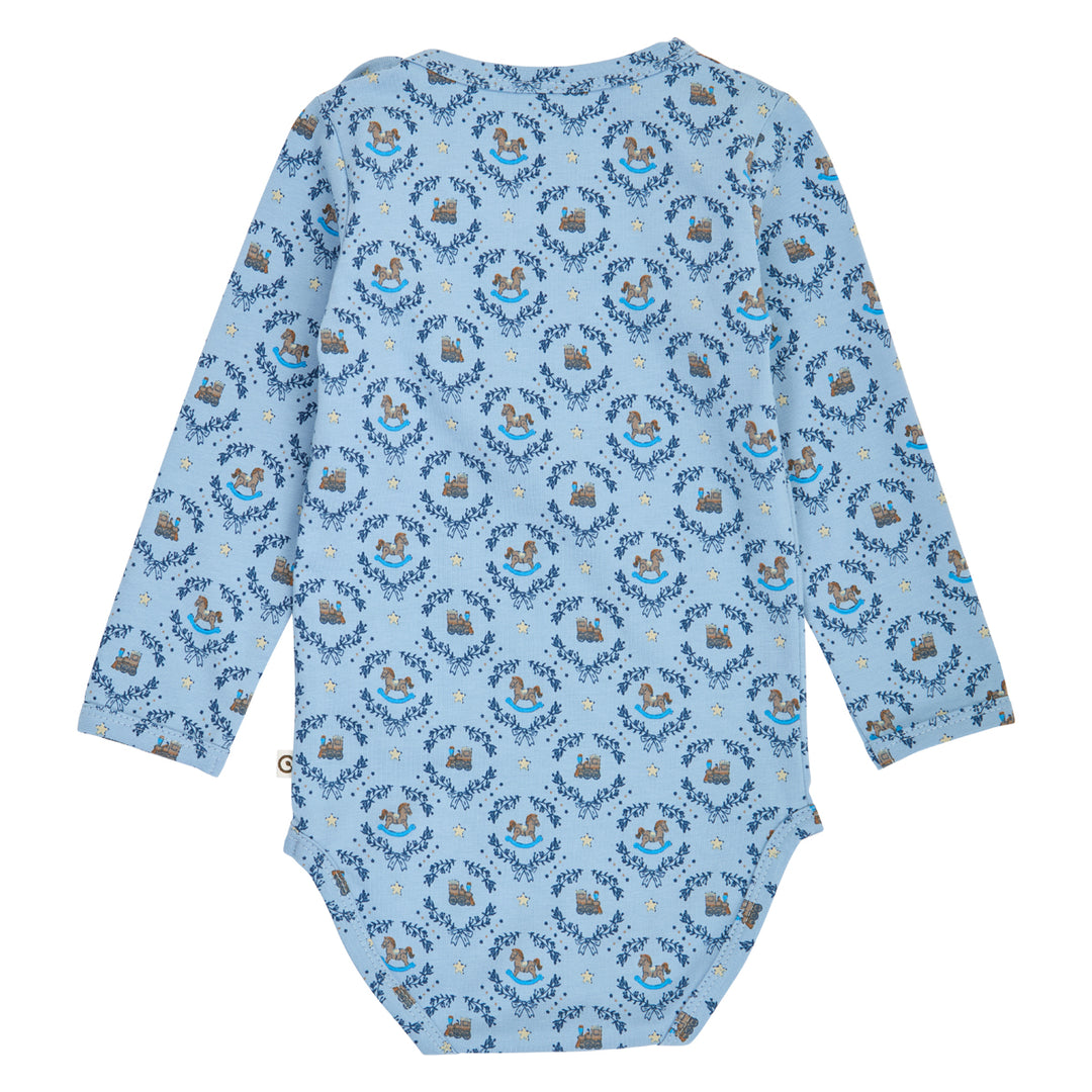 müsli Langarmbody Bodystockings Soft blue/ Navy/ Oak 690000342