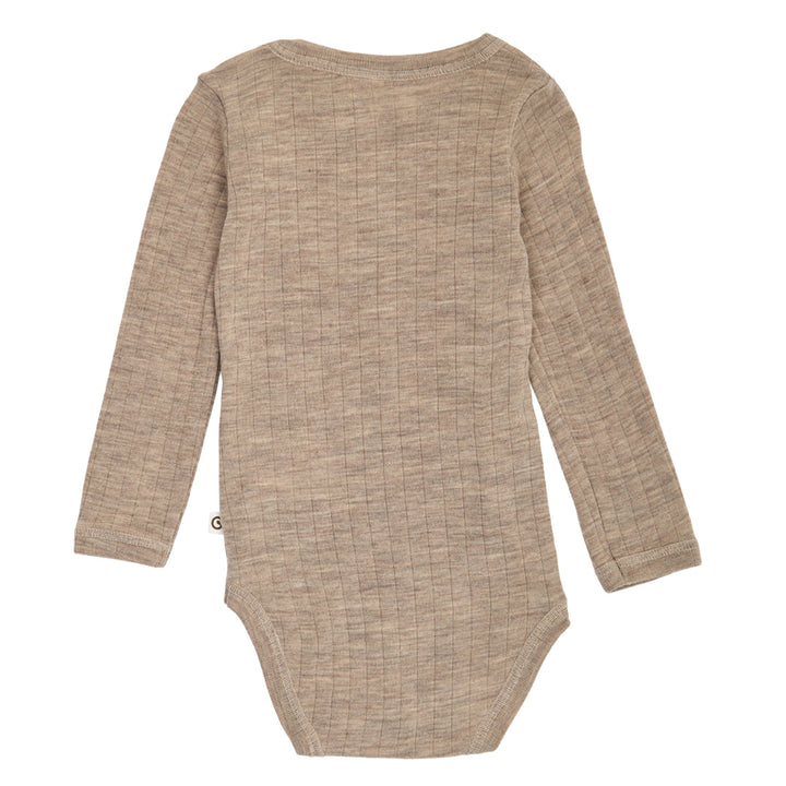 müsli Langarmbody aus Merinowolle Bodystockings Balsam melange 821000011