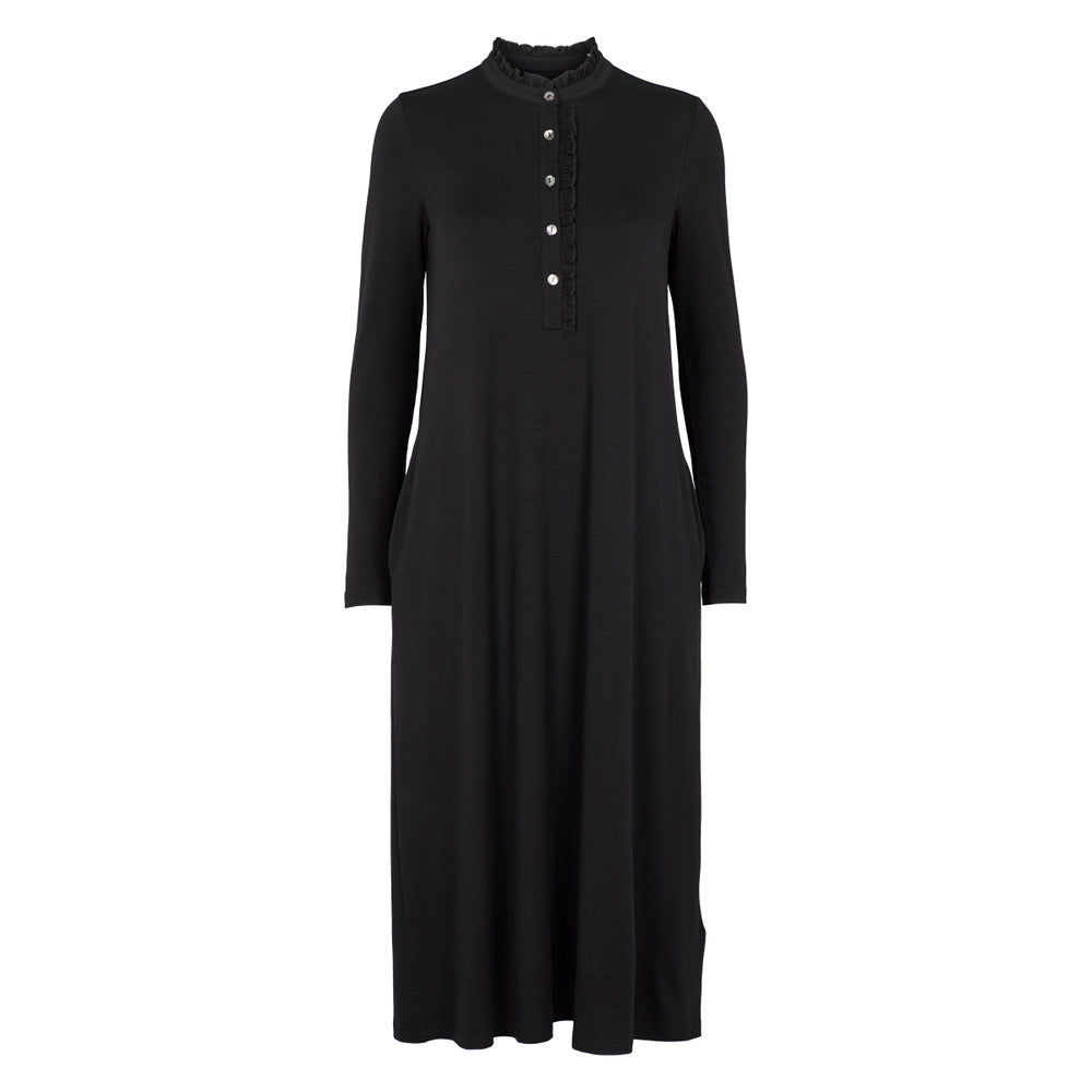 Conservandum Langarmkleid Dress Black 019400706