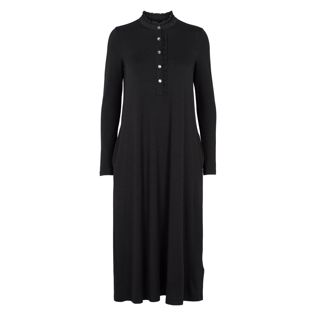 Conservandum Langarmkleid Dress Black 019400706