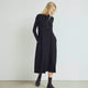 Conservandum Langarmkleid Dress Black 019400706