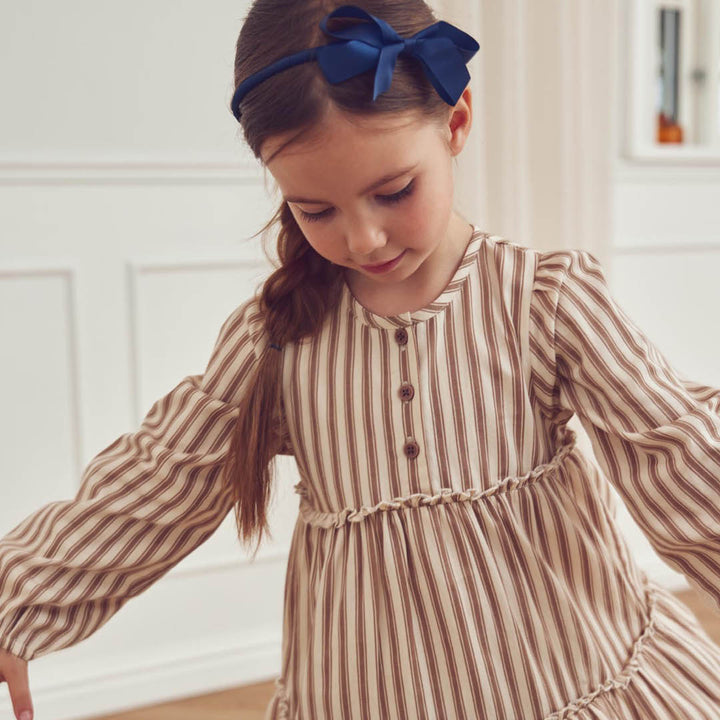 müsli Langarmkleid Dress Oak/ Walnut 690000338