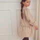 müsli Langarmkleid Dress Oak/ Walnut 690000338