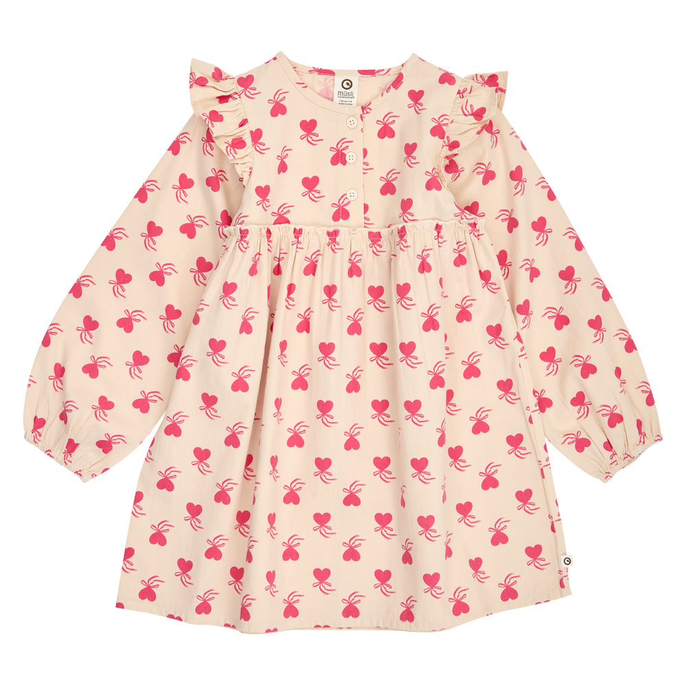 müsli Langarmkleid Dress Oak/ Rouge red 690000340