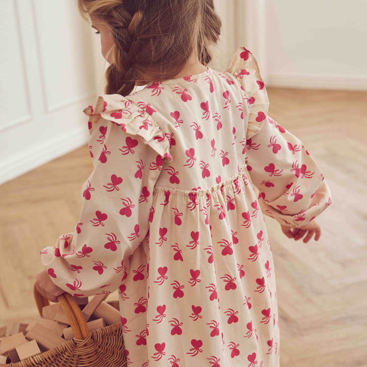 müsli Langarmkleid Dress Oak/ Rouge red 690000340