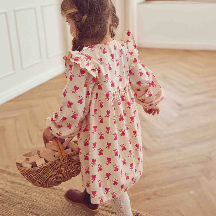 müsli Langarmkleid Dress Oak/ Rouge red 690000340