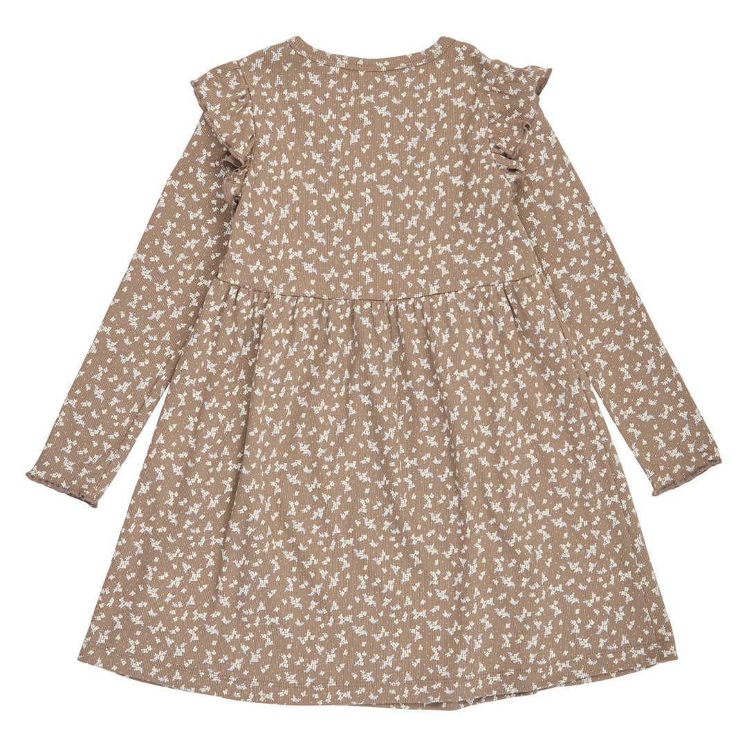 müsli Langarmkleid Dress Walnut/ Oak/ Mauve 690000328