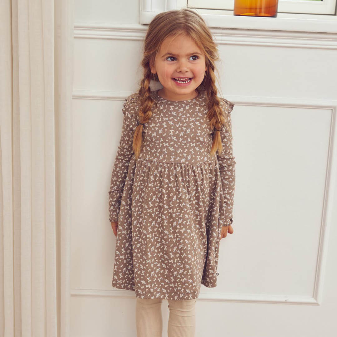 müsli Langarmkleid Dress Walnut/ Oak/ Mauve 690000328