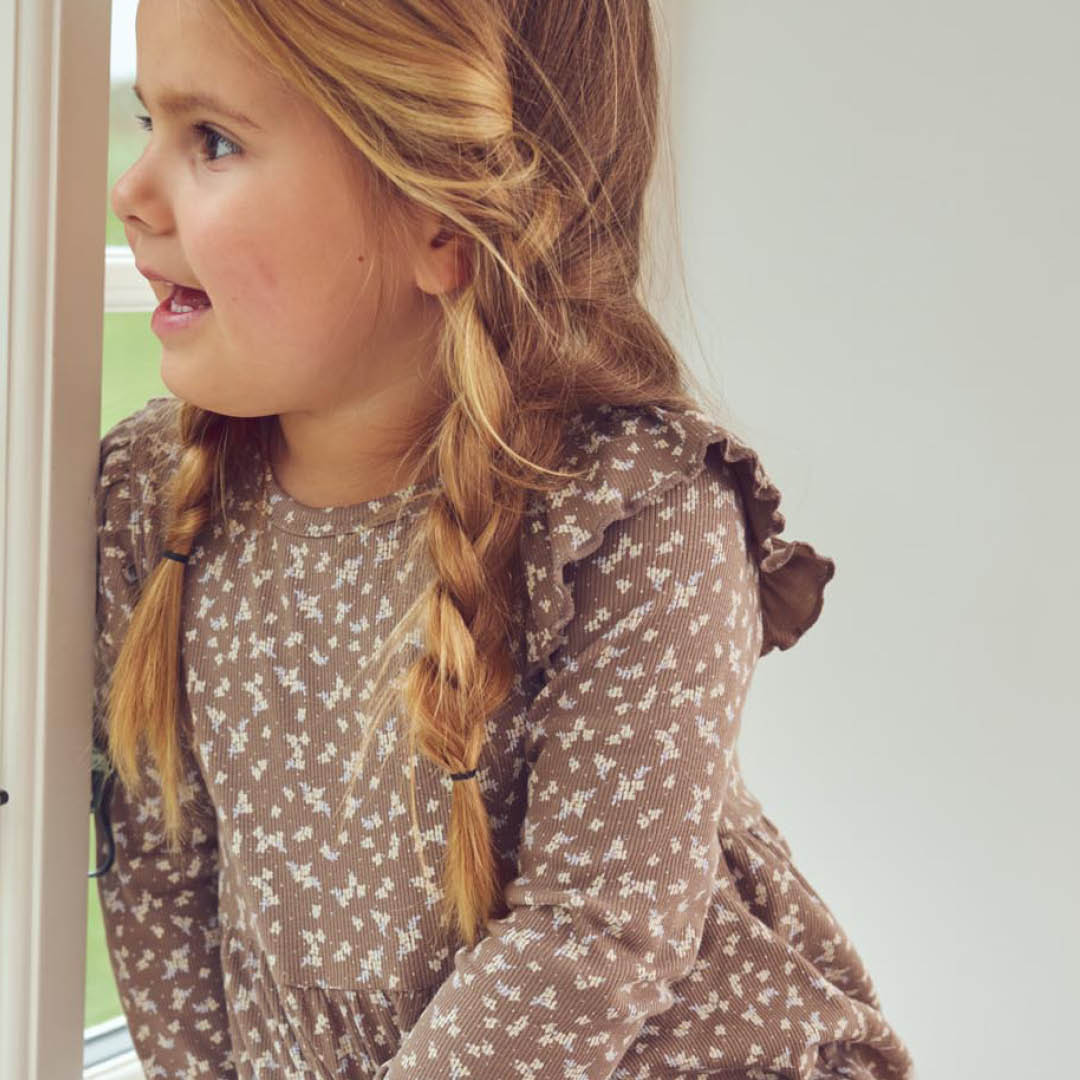 müsli Langarmkleid Dress Walnut/ Oak/ Mauve 690000328