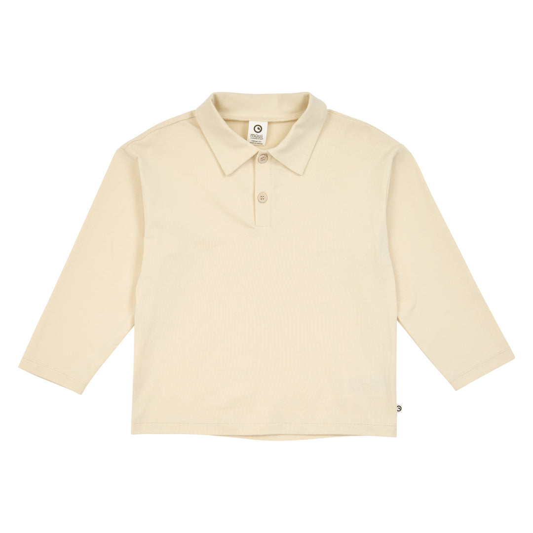 müsli Langarmpoloshirt L_S Tee Oak 013040001