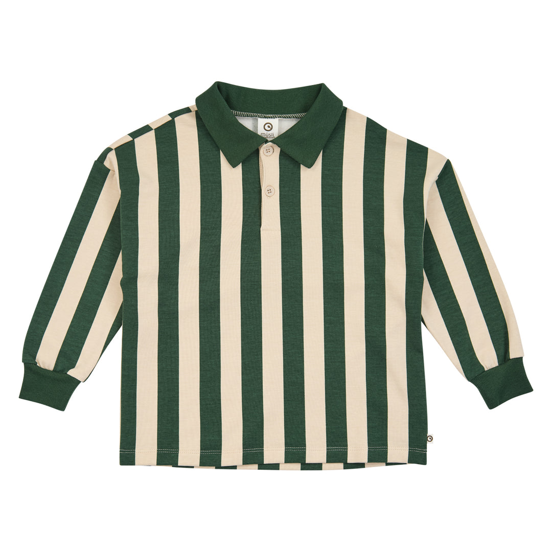 müsli Langarmpoloshirt L_S Tee Oak/ Forest green 690000335