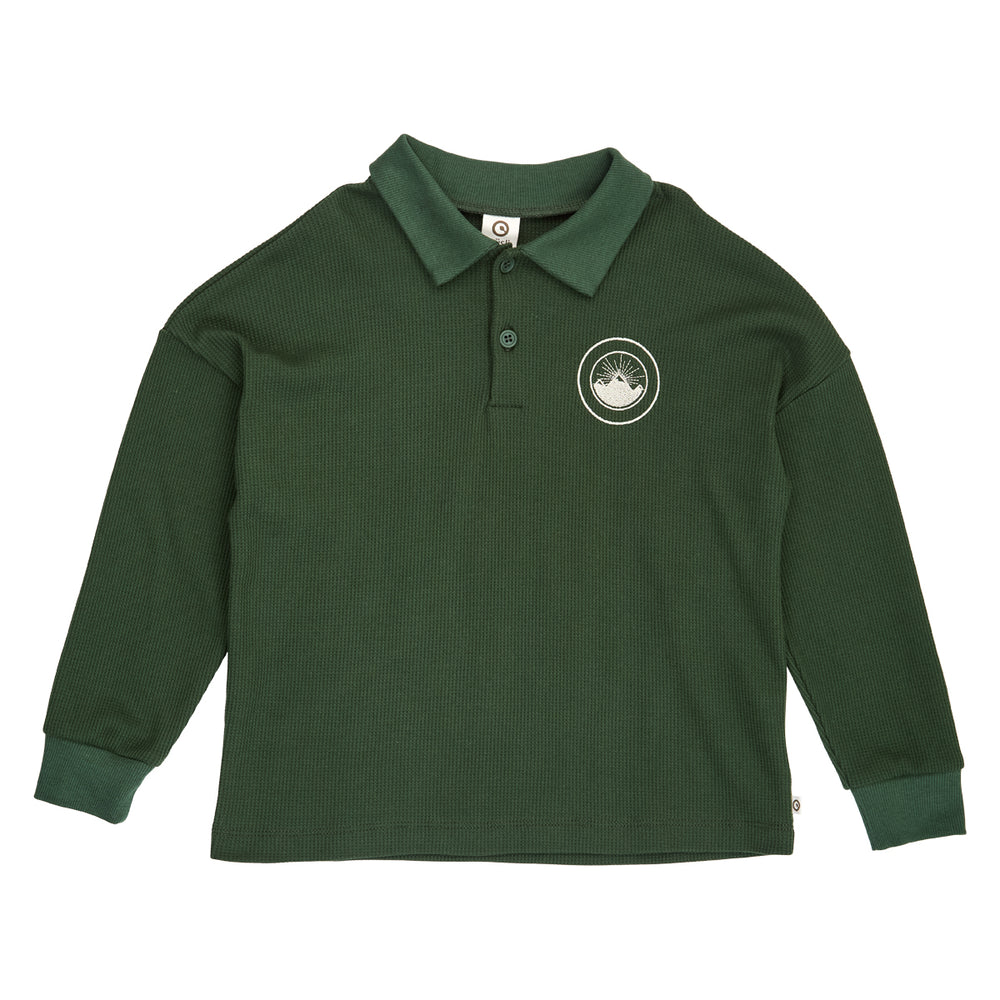 müsli Langarmpoloshirt L_S Tee Forest green 019591801