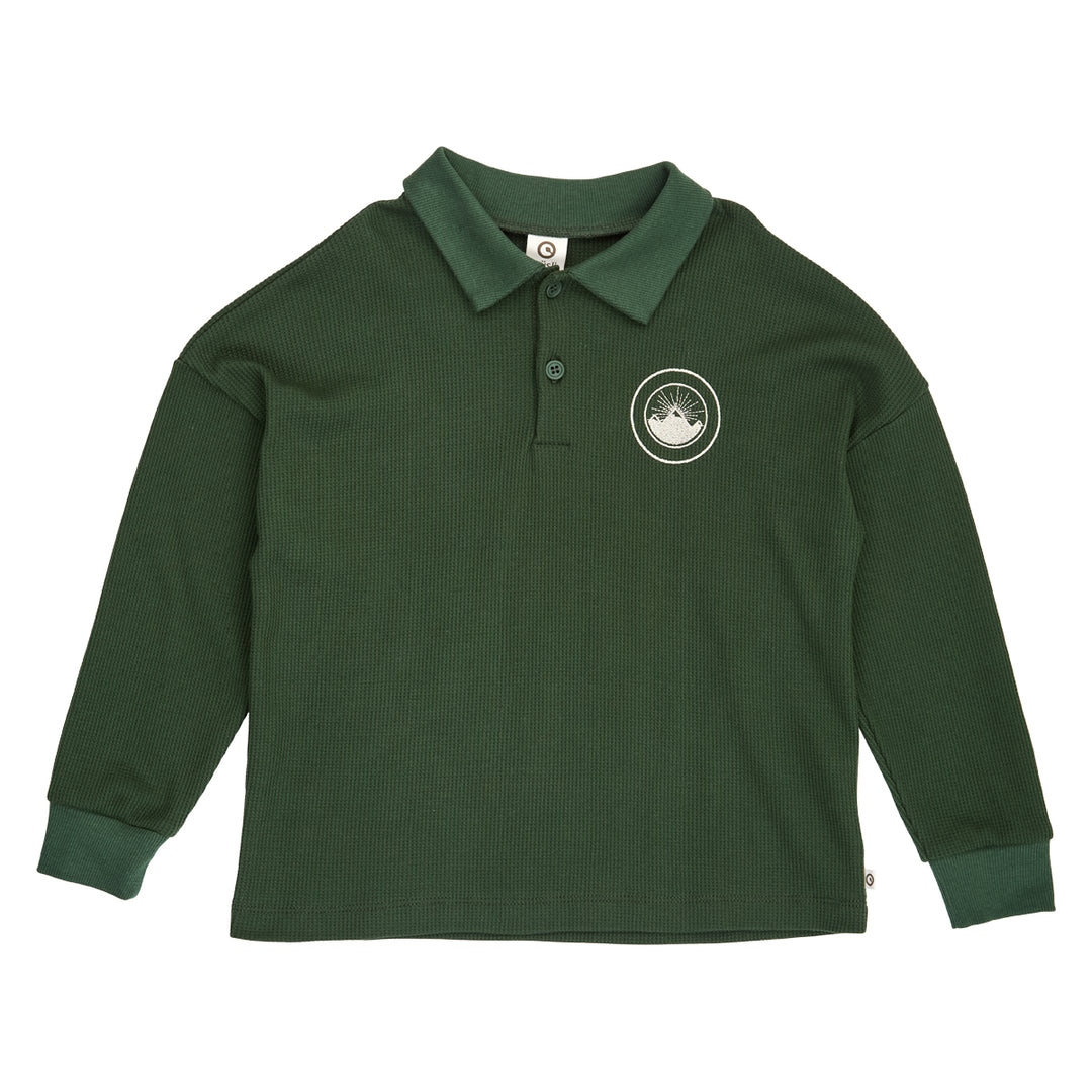 müsli Langarmpoloshirt L_S Tee Forest green 019591801