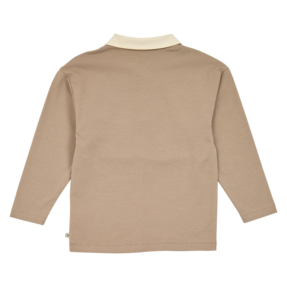 müsli Langarmpoloshirt L_S Tee Walnut 017080802