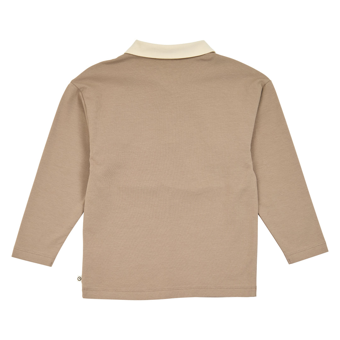 müsli Langarmpoloshirt L_S Tee Walnut 017080802