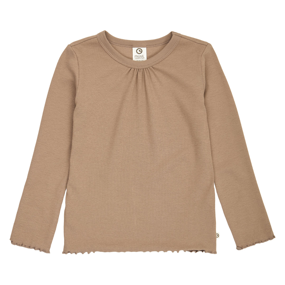 müsli Langarmshirt L_S Tee Walnut 017080802