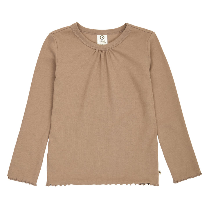 müsli Langarmshirt L_S Tee Walnut 017080802