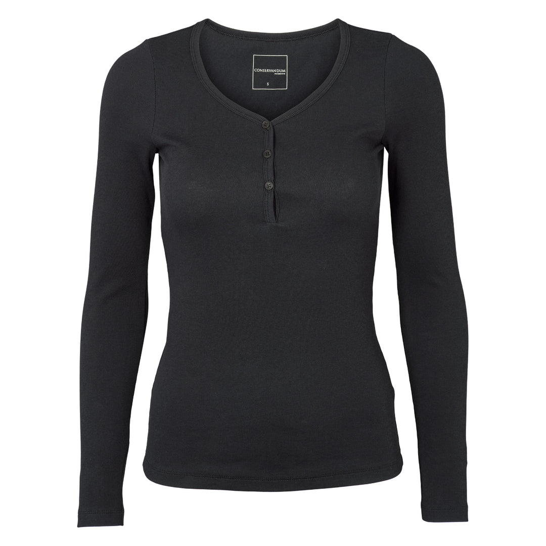 Conservandum Langarmshirt S_S Tee Black 019400706