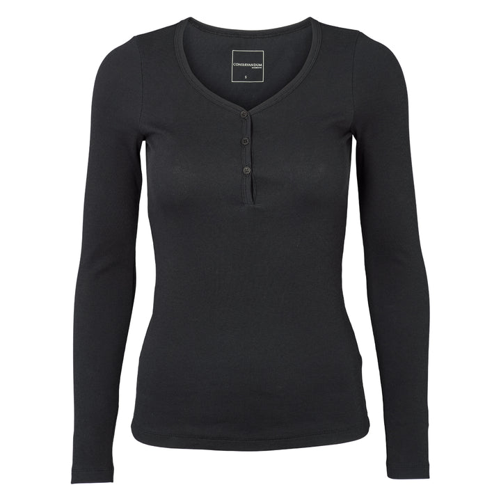 Conservandum Langarmshirt S_S Tee Black 019400706