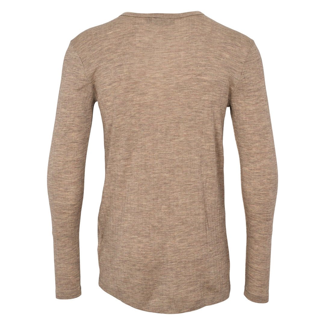 Conservandum Langarmshirt aus Merinowolle L_S Tee Balsam melange 821000011