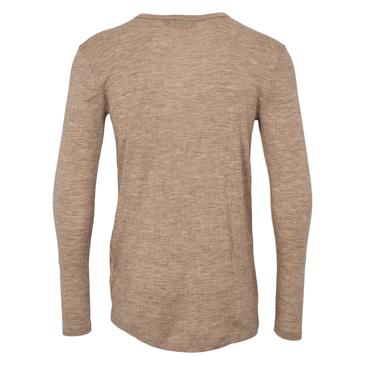 Conservandum Langarmshirt aus Merinowolle L_S Tee Balsam melange 821000011