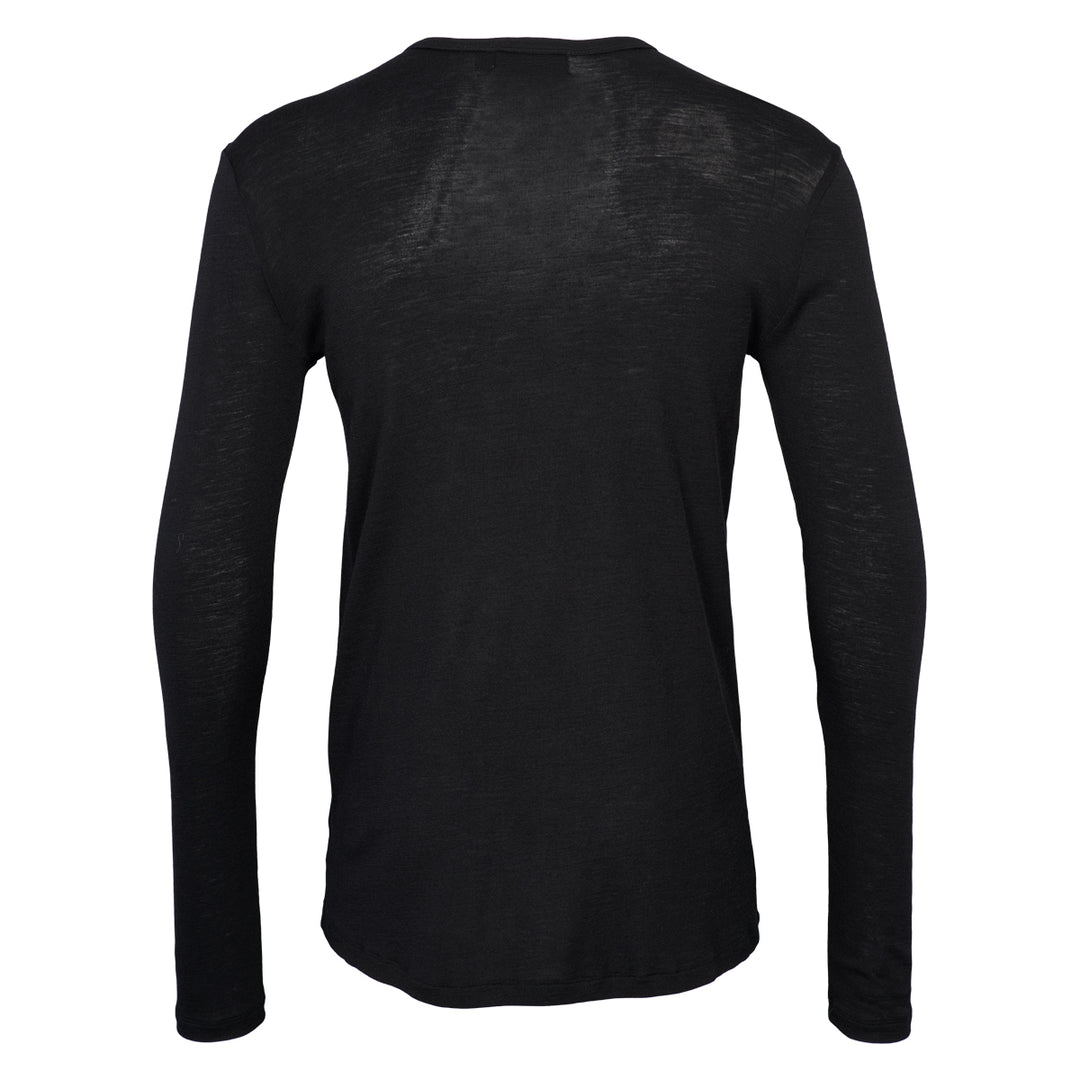 Conservandum Langarmshirt aus Merinowolle L_S Tee Black 019400706