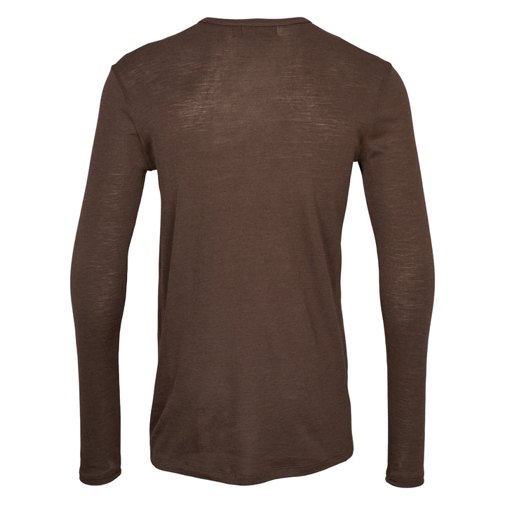 Conservandum Langarmshirt aus Merinowolle L_S Tee Brown 422017200