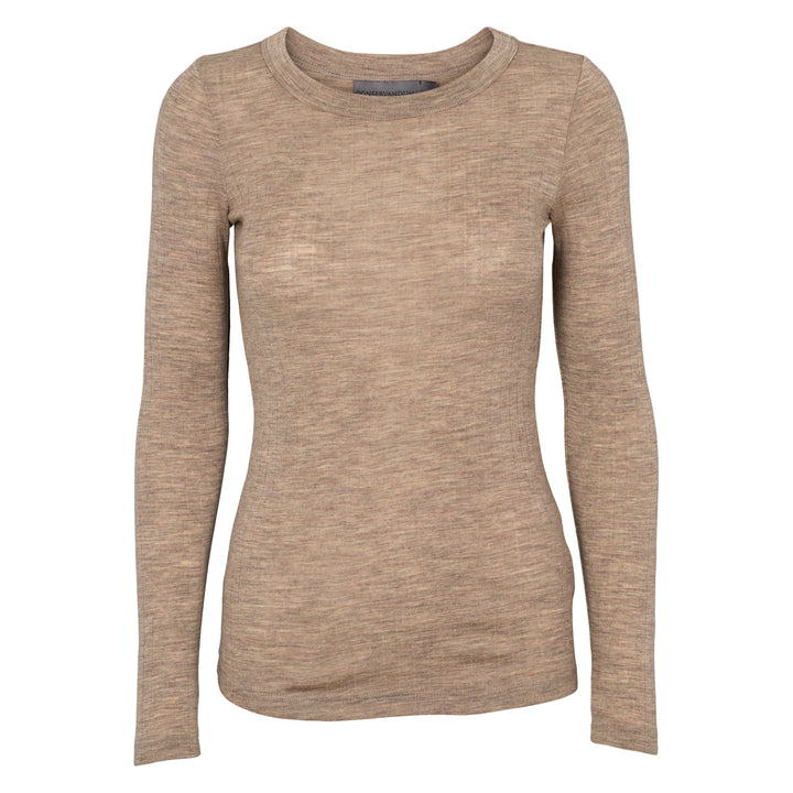 Conservandum Langarmshirt aus Merinowolle L_S Tee Balsam melange 821000011