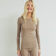Conservandum Langarmshirt aus Merinowolle L_S Tee Balsam melange 821000011